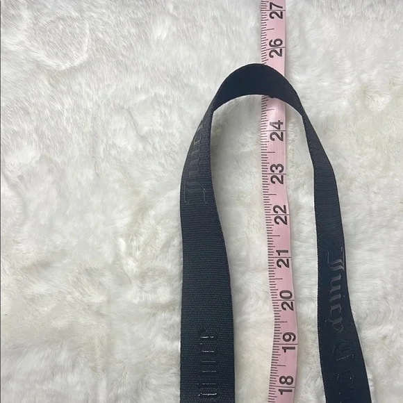 Juicy Couture - Let It Shine-Black Velvet Barrel Handbag with Rhinestone Bling - Picture 13 of 14